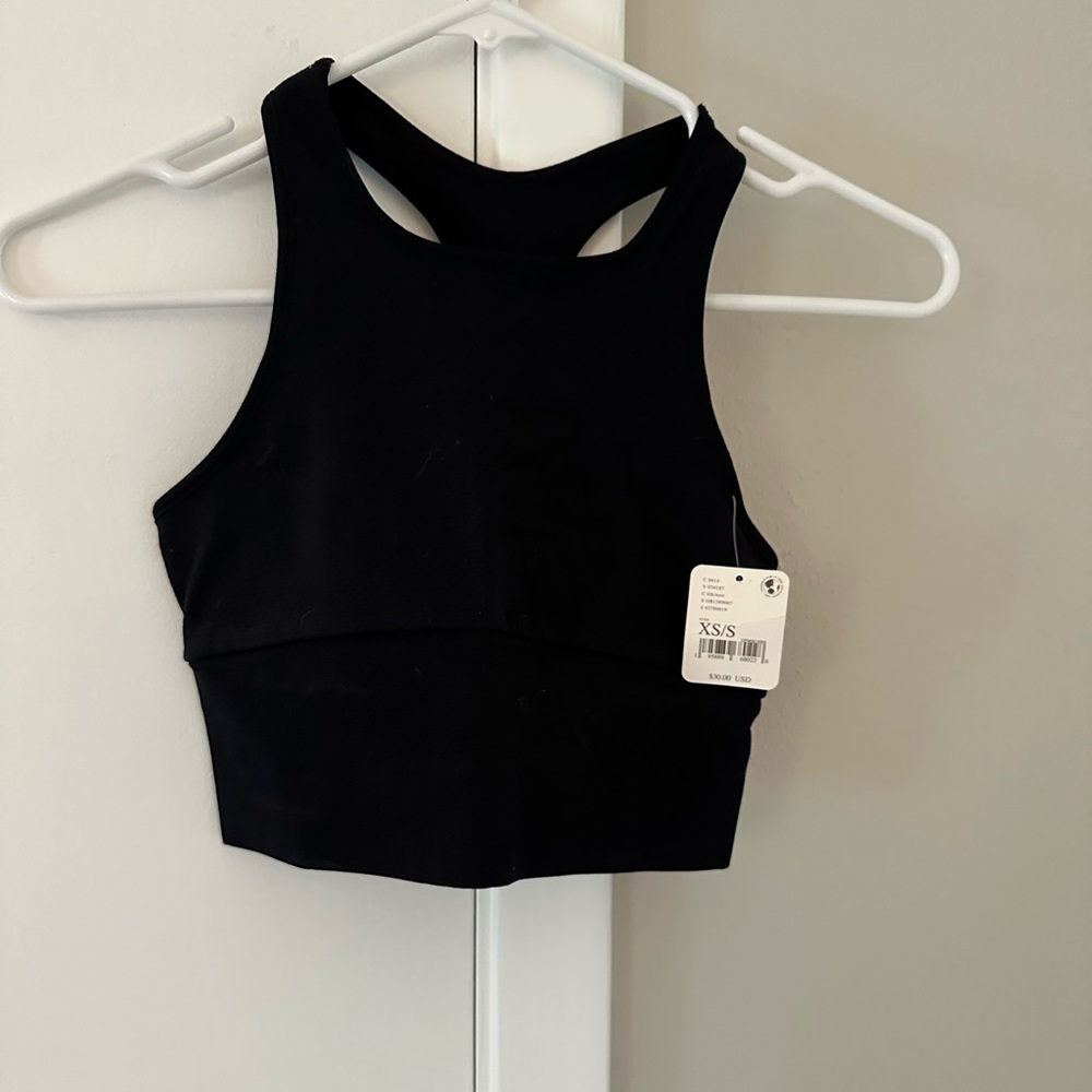 **NWT** XS Free People Crop Top tank with open back